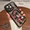 Mickey Minnie Matte Magnetic Case – Soft Back Cover for iPhone 4