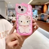 Sanrio Hello Kitty Mirror Case – Kawaii Y2K Soft Cover for iPhone 4