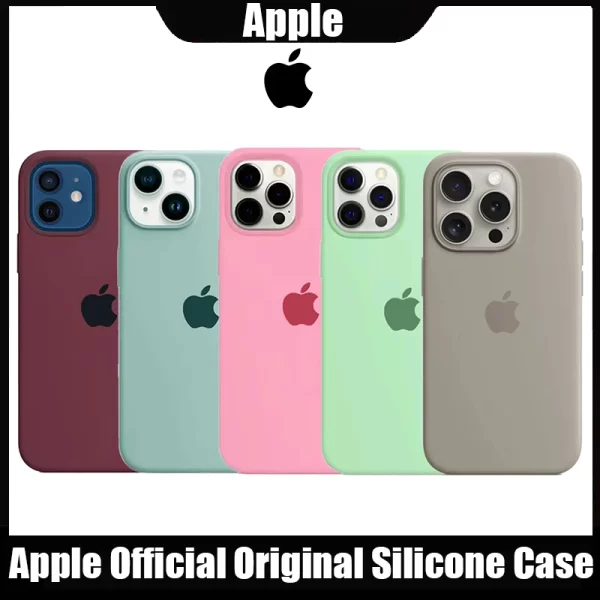 Original Apple Silicone Case for iPhone – Official Soft Protective Cover 1