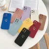 Colorful Love Heart Silicone Phone Case for iPhone 3