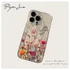 Transparent Floral Case – Clear Soft Shockproof Cover for iPhone 2