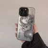 Luxury Laser Chinese Dragon Phone Case for iPhone 11, 12, 13, 14, 15, 16 Pro Max 2