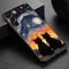 Starry Sky Cat Silicone Case for Huawei P Series 3