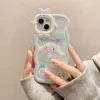 Cartoon Cinnamoroll 3D Bow-knot Case – Cute Monster Lens Cover for iPhone 3