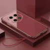 Luxury Square Plating Shockproof Case for Huawei Nova 12i 4