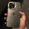 Luxury Bling Glitter Transparent Case for iPhone 16, 15, 14, 13, 12, 11 Pro Max 5