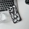 3D Flame Pattern Slim Phone Case for iPhone 16, 15, 14, 13, 12, 11 Pro Max 4