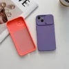 Slide Camera Protection Candy Color Case – Soft Silicone Bumper Cover for iPhone 2