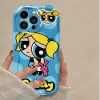 Powerpuff Girls Soft Silicone Case – Wave Printing Shockproof Cover for iPhone 2