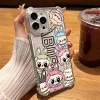 Cartoon Cute Labubu Transparent Case – Shockproof Soft Silicone Cover for iPhone 6