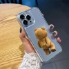 Cartoon Bear Transparent Case – Soft Shockproof Cover for iPhone 5