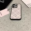 Cute Pink Grid Y2K Phone Case for iPhone 4