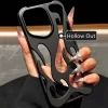 Matte 3D Hollow Flame Case for iPhone – Electroplated Soft Cover 4