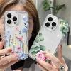 Colorful Floral TPU Clear Case for iPhone – Trendy Soft Cover 6