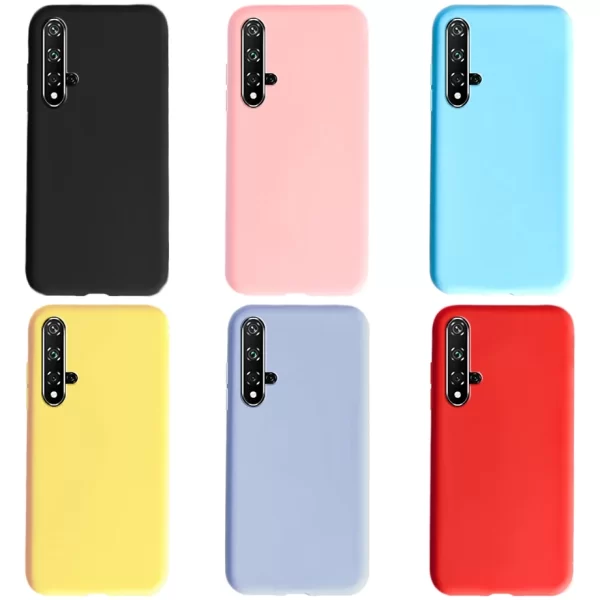 Candy Color Liquid Silicone Case for Huawei Nova 5T 1