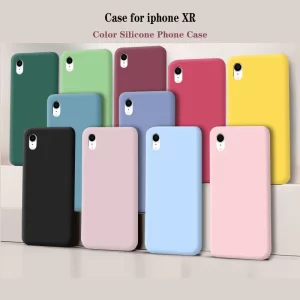 Original Liquid Silicone Case – Shockproof Soft Cover for iPhone XR 1