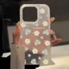 Translucent Flower Slim Phone Case for iPhone 16, 15, 14, 13, 12, 11 Pro Max 5