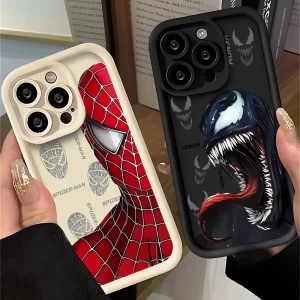 Marvel Spider-Man Venom Case – Soft TPU Back Cover for iPhone 1