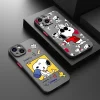 Cartoon Snoopy Frosted Case for iPhone – Translucent Soft Cover 2