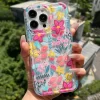 Flower Summer Pink Floral Phone Case for iPhone 16, 15, 14, 13, 12, 11 Pro Max 6