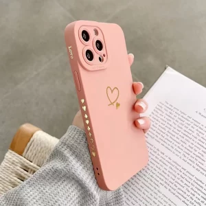 Colorful Love Heart Silicone Phone Case for iPhone 1