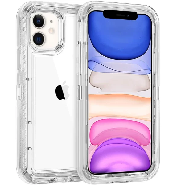 Clear Transparent Shockproof Armor Phone Case for iPhone 1