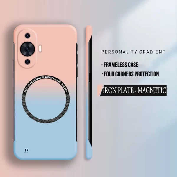 Gradient Color Frameless Magnetic Case for Huawei Pura 70 & P60 Pro 1