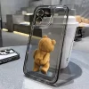 Cartoon Bear Transparent Case – Soft Shockproof Cover for iPhone 2