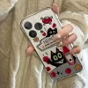 Tomato Sauce Black Cat Case – Transparent Soft Silicone Cover for iPhone 5