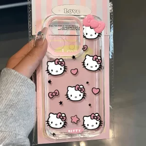 Sanrio Hello Kitty Pink Bow Kawaii Case for iPhone 1