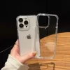 Luxury Transparent Soft Acrylic Shockproof Case for iPhone 16, 15, 14, 13, 12, 11 Pro Max 3