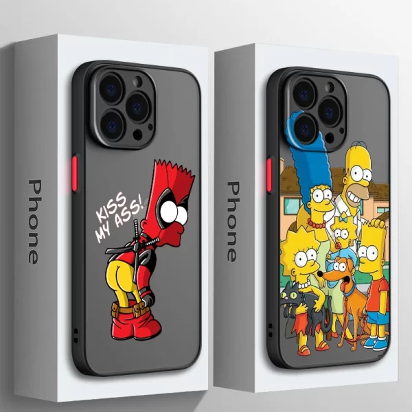 Funny Cartoon The Simpson Phone Case for iPhone 1