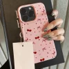 Cherry Soft Leather Cute Heart Bow Phone Case for iPhone 5