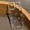 Colorful Bow Print Transparent TPU Case for iPhone 16, 15, 14, 13, 12, 11 Pro Max 3