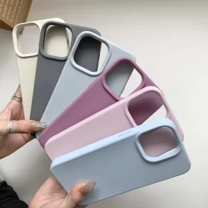 Liquid Silicone Protective Case for iPhone 16, 15, 14, 13, 12, 11 Pro Max 1