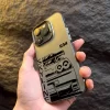 Cool Car Design Case for iPhone – Laser Silver IMD Hard Cover 5