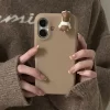 3D Lying Cat Leather Case for iPhone – Cute Cartoon Soft Cover 5