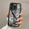 Black Dollars Banknote Case for iPhone – Full-Coverage Shockproof Silicone Cover 2