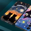 Starry Sky Cat Silicone Case for Huawei P Series 4