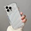 Wavy Transparent Candy Case for iPhone – Silicone Shockproof Bumper 4