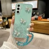 Crystal Bracelet 3D Butterfly Glitter Case for Huawei P30 Lite & P40 Pro 5