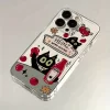 Tomato Sauce Black Cat Case – Transparent Soft Silicone Cover for iPhone 4