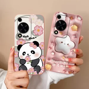 Lovely Panda Liquid Silicone Case for Huawei Nova Y72 1