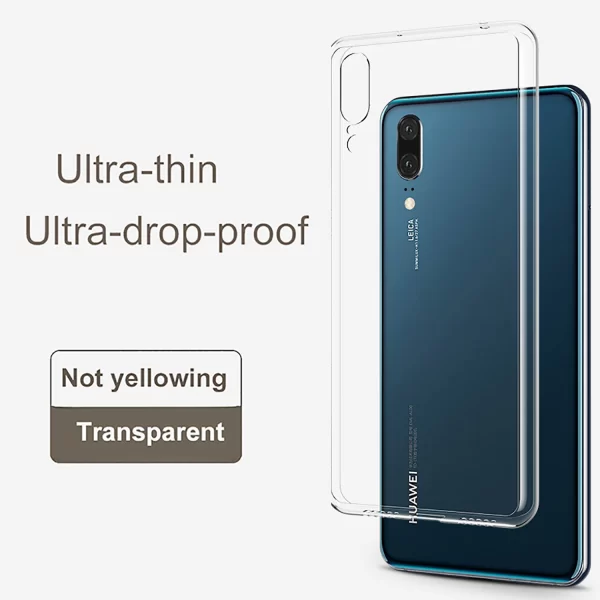 Ultra-Thin Shockproof Clear Case for Huawei P30/P40/P50/P20 Lite/Pro 1