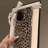 Leopard Print Clear Silicone Case for iPhone 16, 15, 14, 13, 12, 11 Pro Max 6