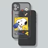 Cartoon Snoopy Frosted Case for iPhone – Translucent Soft Cover 6