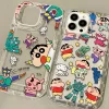 Crayon Shin-chan Transparent Case for iPhone – Cute Air Cushion Bumper Cover 2