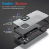 Shockproof Armor Matte Case for iPhone 16, 15, 14, 13, 12, 11 Pro Max 3