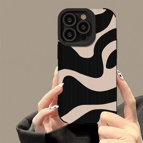 Fashion Zebra Stripe Shockproof Silicone Soft Phone Case for iPhone 1