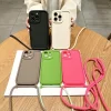 Crossbody Lanyard Strap Phone Case for iPhone 16, 15, 14, 13, 12, 11, XR, XS, SE, 8, 7 Plus 6